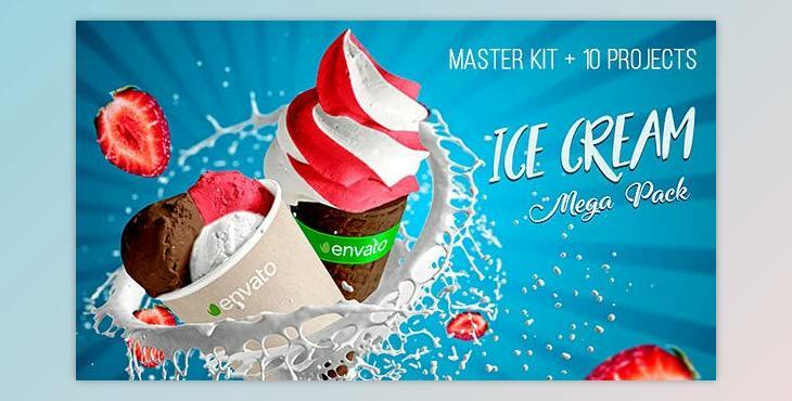 Ice Cream Promo Mega Pack – 20935546 Videohive