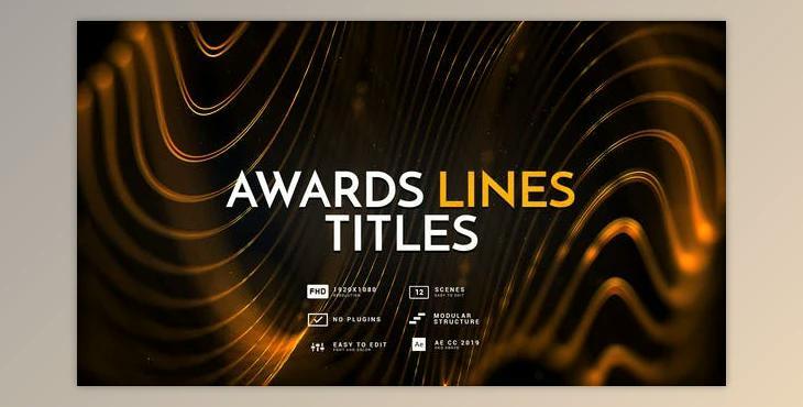 Awards Lines Titles (Videohive 26786332) - AE Project