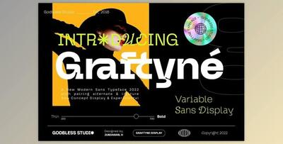 Graftyne Sans Serif Typeface