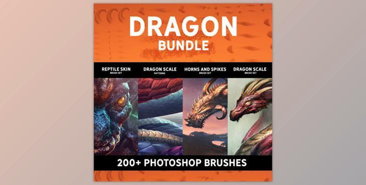 Dragon Bundle – 200+ Photoshop Brushes