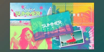 Summer Party Intro (Videohive 32387903) - AE Project