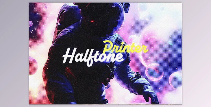 Retro Halftone Printer Photo Effect - 92526897