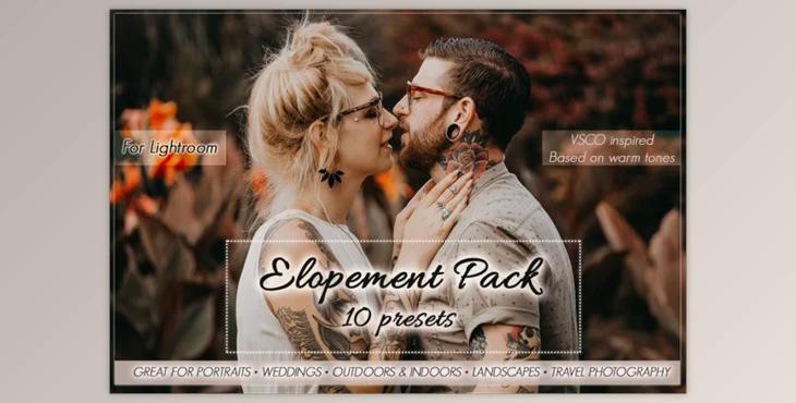 Elopement Preset Pack for Lightroom By FmPhotography