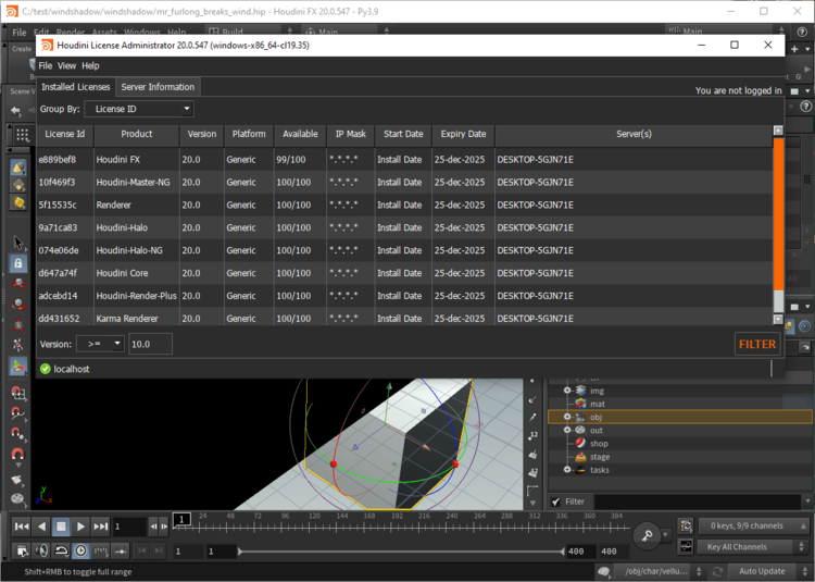 SideFX Houdini FX 20.0.547 Windows/Linux/macOS