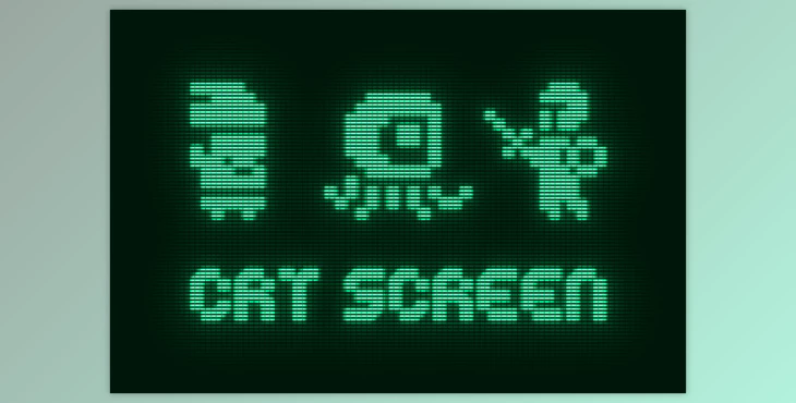 Vintage CRT Monitor Effect - 92006590