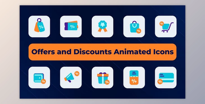 Offers and Discounts Animated Icons (Videohive 50794596) - AE Project
