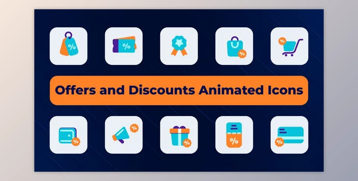 Offers and Discounts Animated Icons (Videohive 50794596) - AE Project