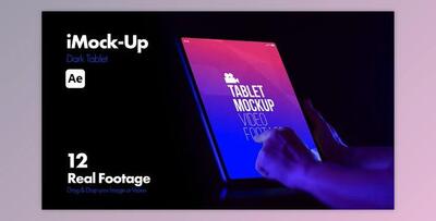 iMock-Up Dark Tablet (Videohive 51066156) - AE Project