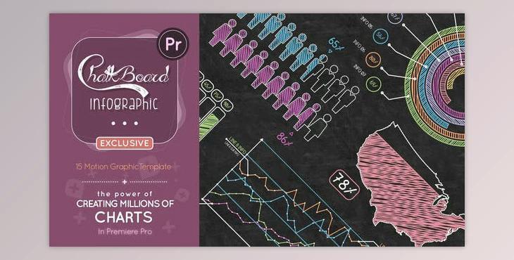 Chalkboard Infographics Premiere Pro (Videohive 33801400)