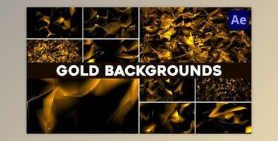 Gold Backgrounds for After Effects (Videohive 51311113) - AE Project