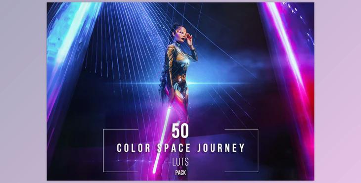 50 Color Space Journey LUTs Pack CreativeMarket - 281823334