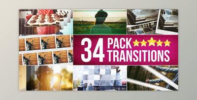 34 Transitions Pack (Videohive 14637222)