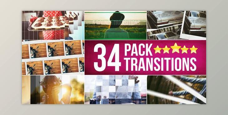 34 Transitions Pack (Videohive 14637222)
