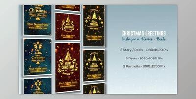 Christmas Greetings - Instagram Stories (Videohive 49501663) - AE Project