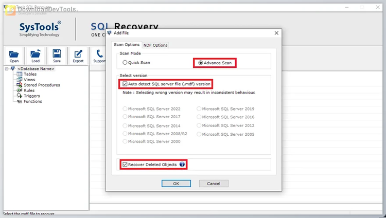 SysTools SQL Recovery v13.7 for Win x86 & x64 + CRACK