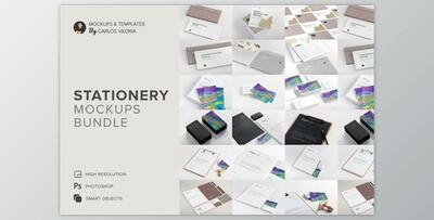Stationery Mockups Bundle (PDF, PSD, JPG)