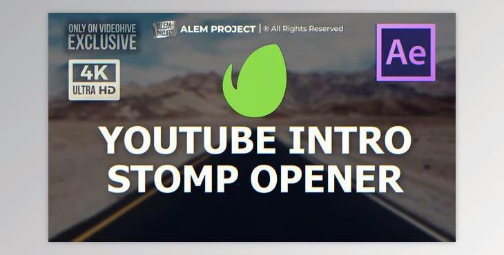 Youtube Intro – Stomp Opener (VideoHive 46992660) - AE Project