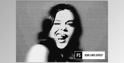 Scan Lines Photo Effect