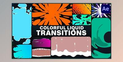Colorful Liquid Transitions for After Effects (Videohive 51137551) - AE Project