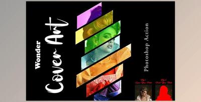 Creativemarket - Wonder Cover Art Photoshop Action