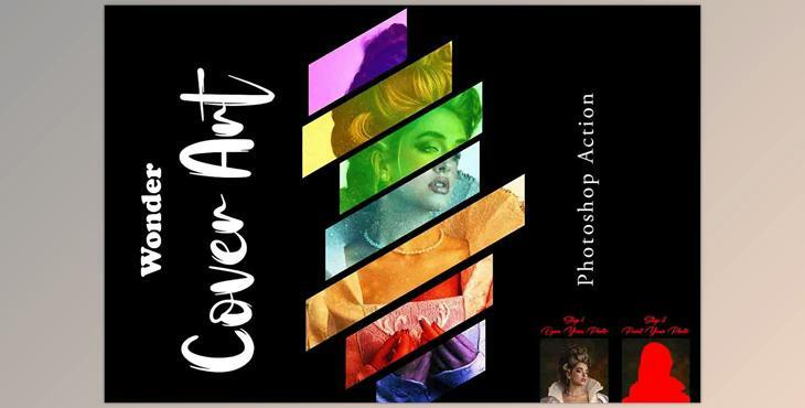 Creativemarket - Wonder Cover Art Photoshop Action