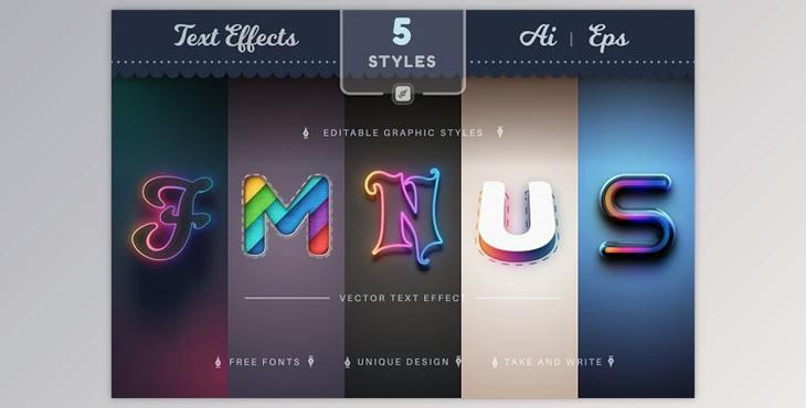 Set 5 Fantasy Editable Text Effects CreativeMarket - 10312332