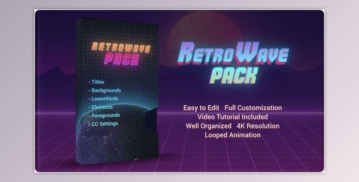 Retro Wave Pack (Videohive 28786036) - AE Project