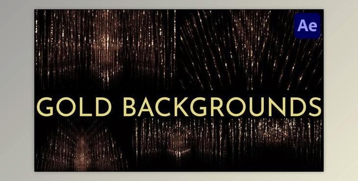 Gold Backgrounds for After Effects (Videohive 51706125) - AE Project