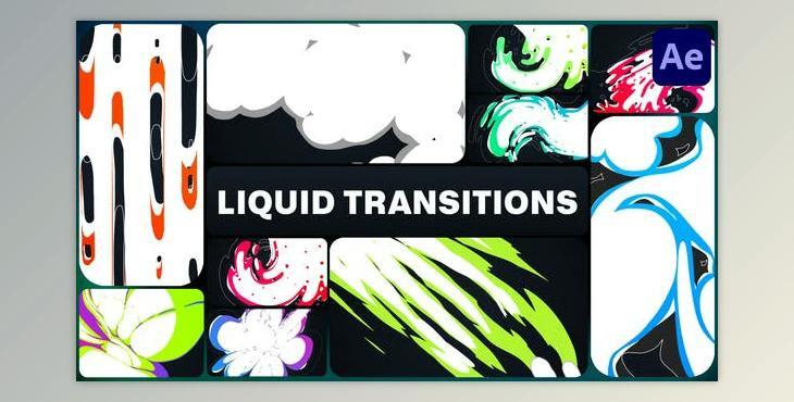 Colorful Liquid Transitions for After Effects (Videohive 50689440) - AE Project