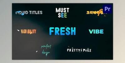 Liquid Titles for Premiere Pro (Videohive 53644631)