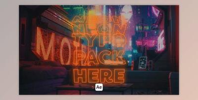 Kinetic Neon Typo 02 (Videohive 46117753) - AE Project