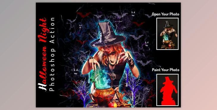Halloween Night Photoshop Action By Studio Retouch (ATN)