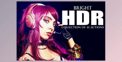 Bright HDR Collection Of 41 PS Actions (ATN)