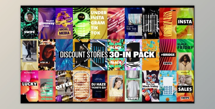 Discount Stories 30-in Pack (Videohive 40257204) - AE Project