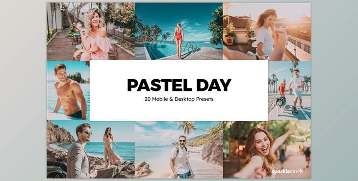 20 Pastel Day Lightroom Presets & LUTs CreativeMarket-5994084 (XMP, DNG, PNG)