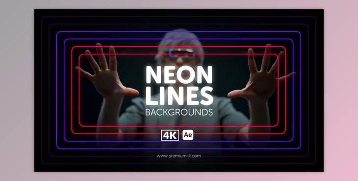 Neon Lines Backgrounds (Videohive 55393909) - AE Project
