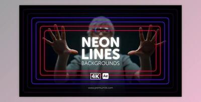 Neon Lines Backgrounds (Videohive 55393909) - AE Project