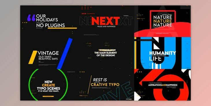 Creative Typography Titles 2 (Videohive 40235887) - AE Project