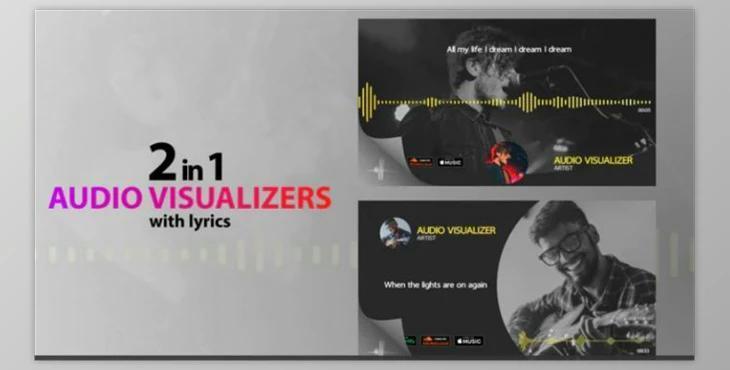 Audio Visualizer Modern With Lyrics (Motionarray 434195)