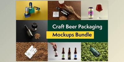 Craft Beer Packaging Mockups CreativeMarket-5744421 (PG, PSD)