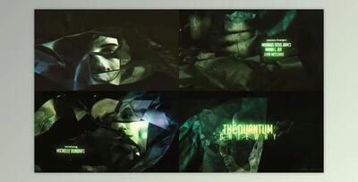 Abstract Technology Black Crumpled Paper Film Credit (Videohive 52257878) - AE Project