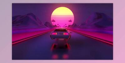 Cyberpunk Car Flying Background (Videohive 32385238) - AE Project