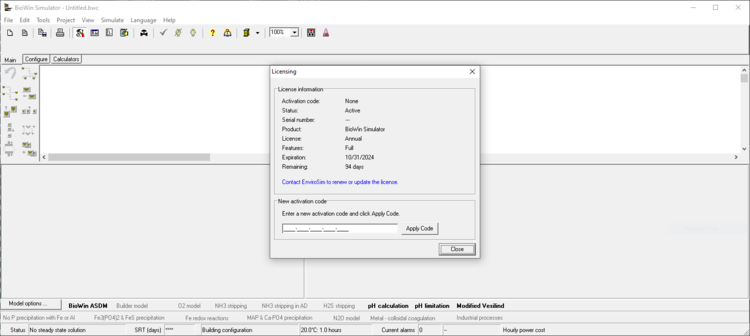 EnviroSim BioWin 6.0