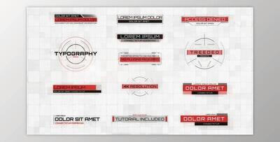 Cinematic HUD Titles (Videohive 21586776) - AE Project