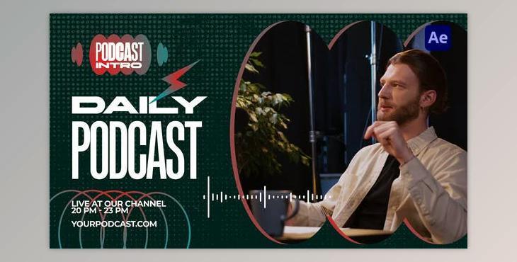 Podcast Intro (Videohive 53712757) - AE Project