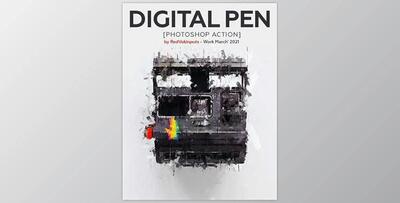 Digital Pen Photoshop Action GraphicRiver-31200120 (PSD)