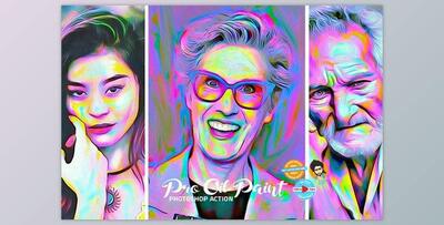 Picture to Painting Action CreativeMarket - 6788863