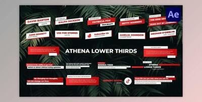 Athena Lower Thirds for After Effects (Videohive 51058544) - AE Project