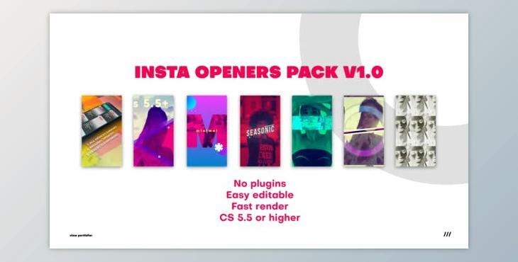 Insta Openers Pack (Videohive 22959648) - AE Project