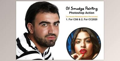 Oil Smudge Painting PS Action CreativeMarket-5370495